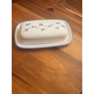 1/4 Lb Covered Butter Portofino Blue by Savoir Vivre